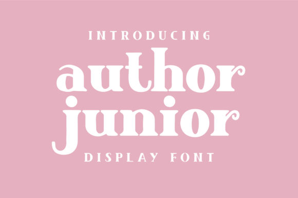 Author Junior: A Modern Display Font for Creative Projects
