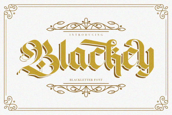 Blackey: A Bold Blackletter Font for Eye-Catching Web Design