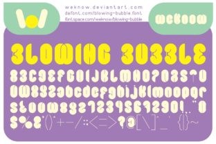 Blowing Bubble: A Sweet and Groovy Display Font