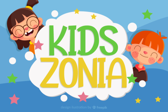 Discover the Enchantment of Kidszonia: A Playful Display Font