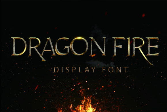 Dragon Fire: A Bold Display Font for Creative Web Design