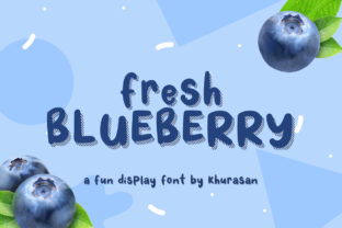 Enhance Your Brand with Fresh Blueberry Display Font