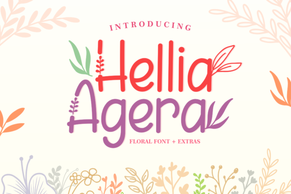 Hellia Agera: A Display Font for Elegant Editorial Design