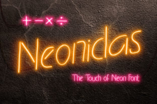 Neonidas: A Bold and Vintage Display Font for Crafters