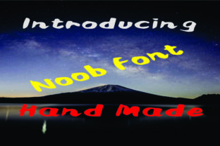 Noob: A Bold and Playful Display Font