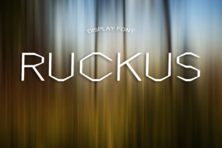 Ruckus: A Modern Display Font for Craft and Design