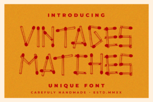 Unleash Creativity with Vintages Matches Font